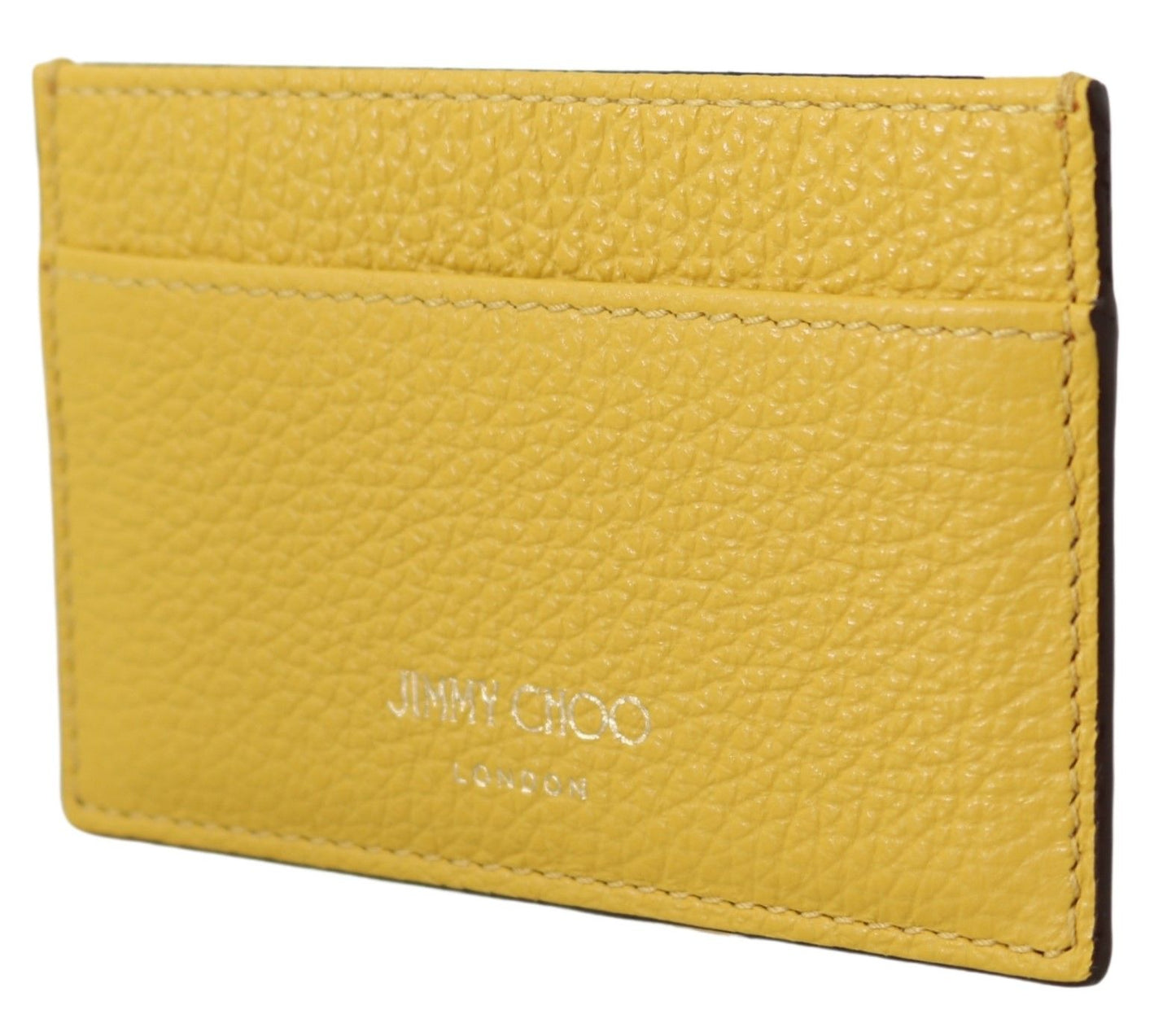 Jimmy Choo Sunshine Yellow Leather Card Holder - Ora And Co.