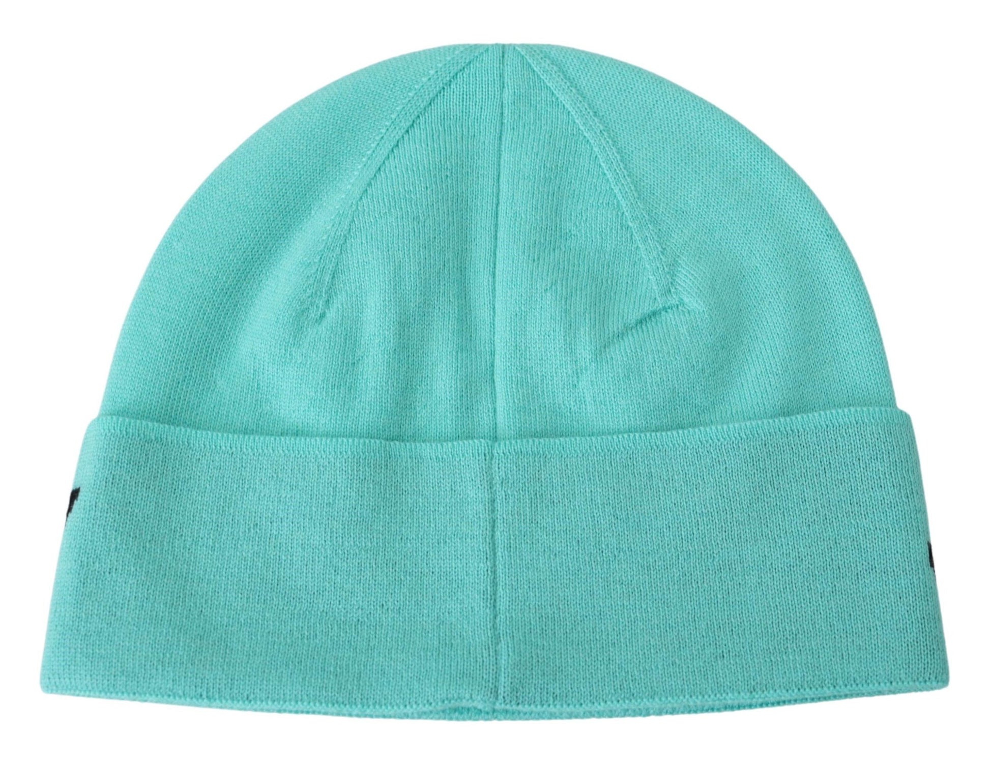 Givenchy Aquamarine Green Wool Beanie with Signature Logo - Ora And Co.