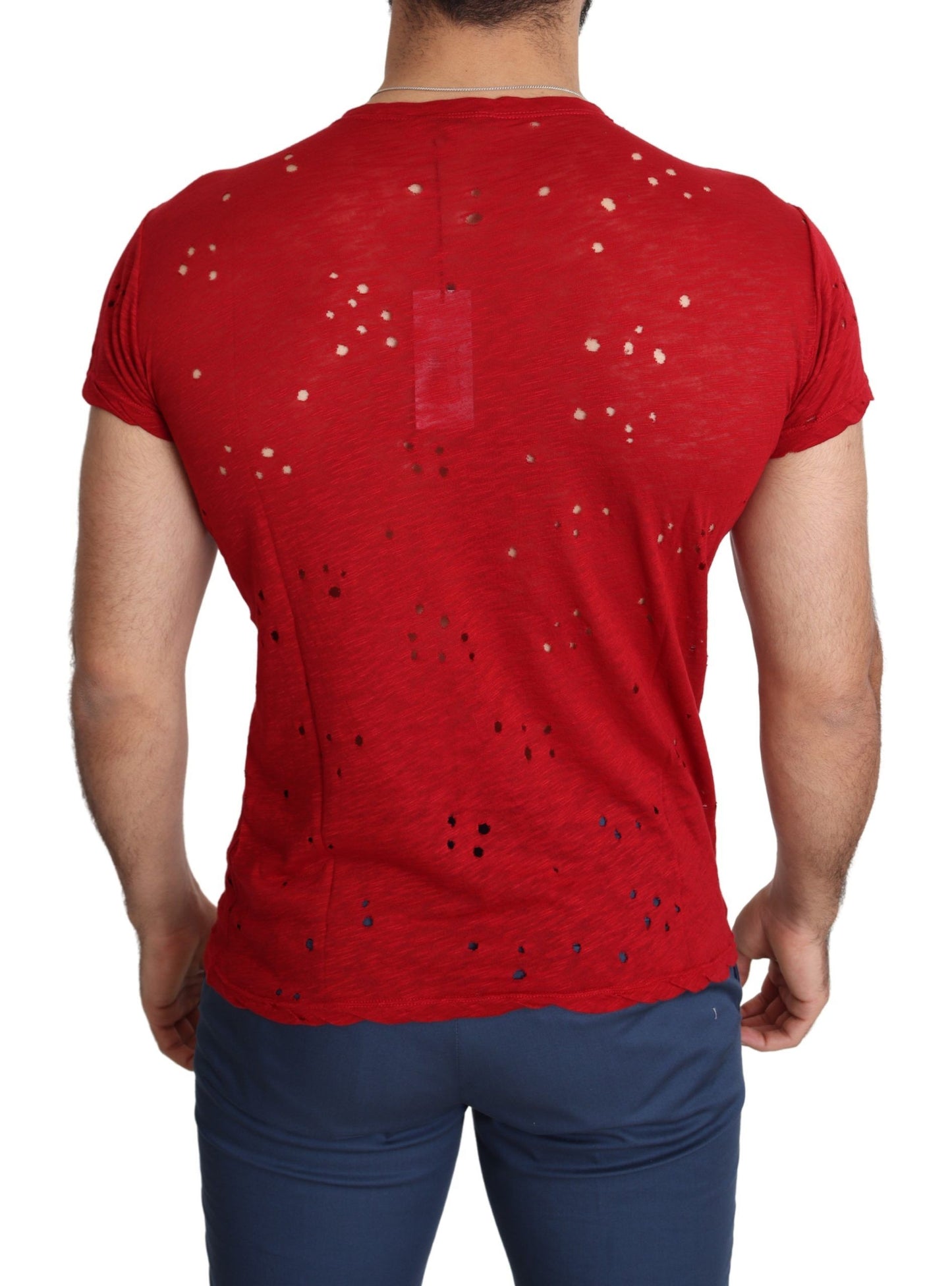 Guess Radiant Red Cotton Tee Perfect For Everyday Style - Ora And Co.