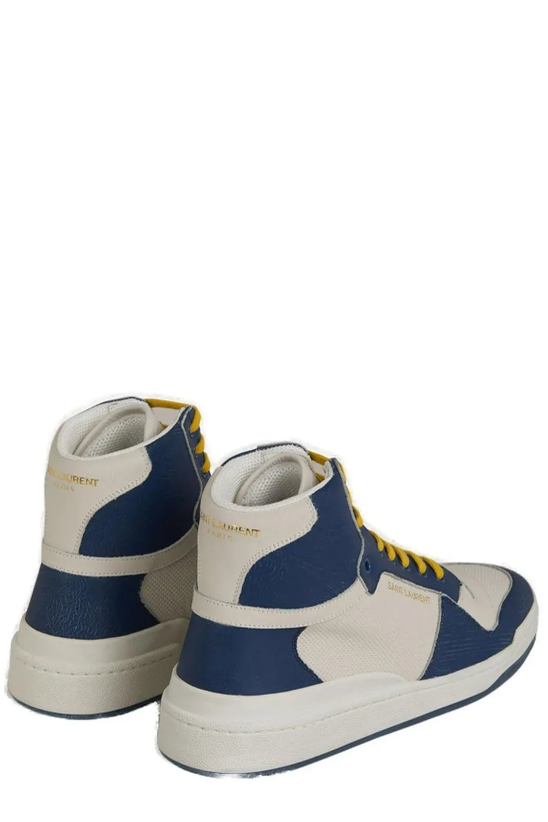 Saint Laurent Elevate Your Style with Mid-Top Blue Luxury Sneakers - Ora And Co.