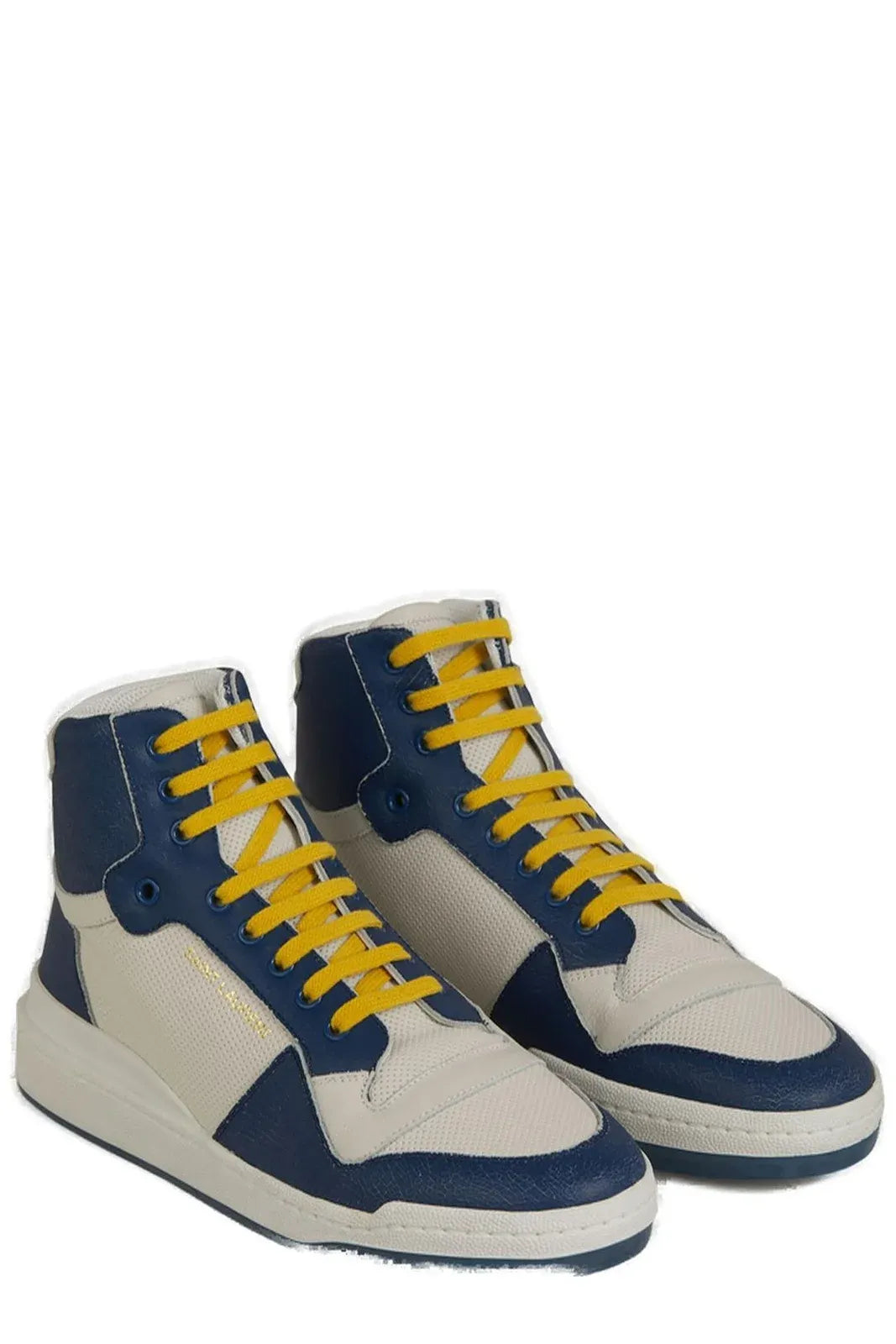 Saint Laurent Elevate Your Style with Mid-Top Blue Luxury Sneakers - Ora And Co.