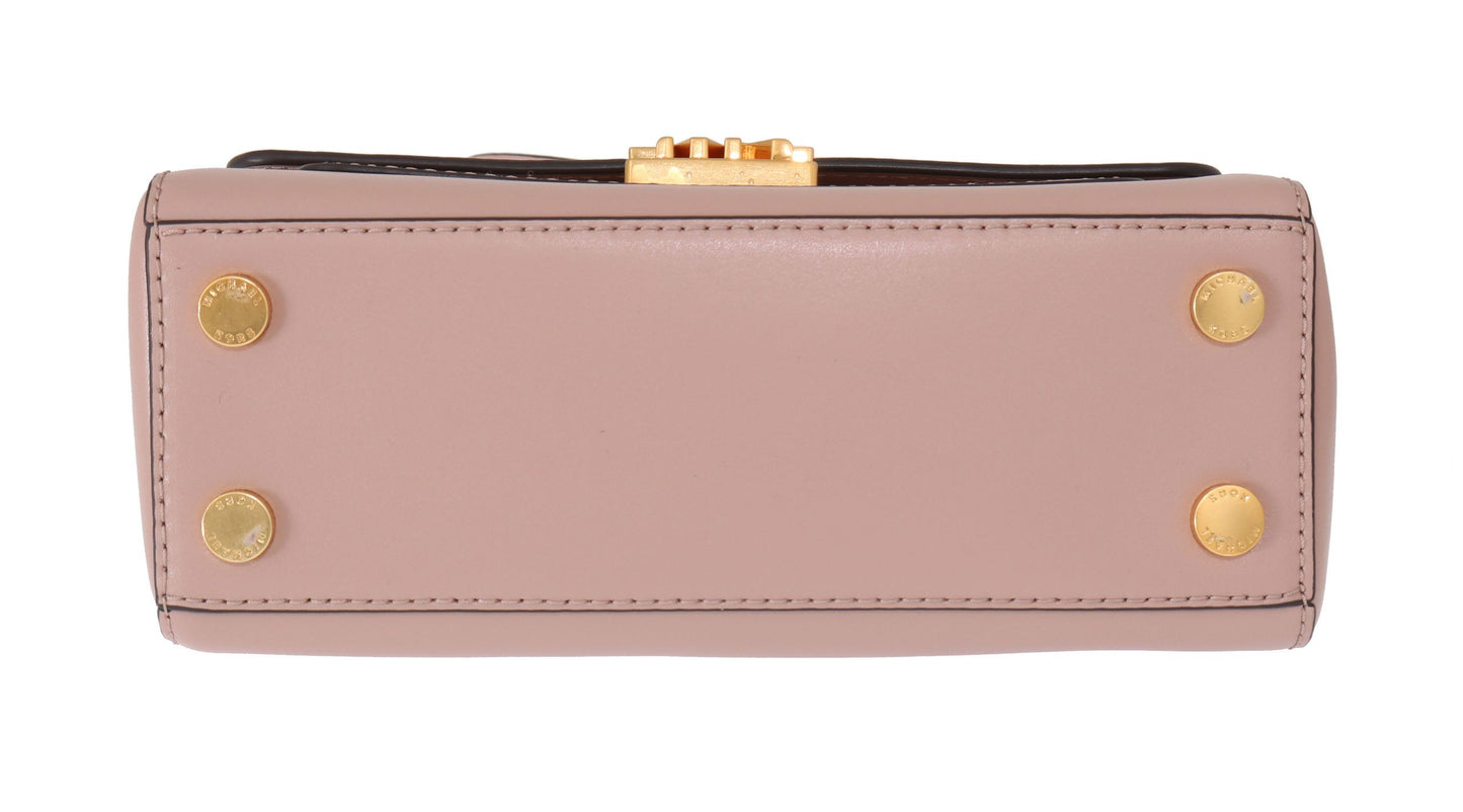 Michael Kors Elegant Pink Leather Mindy Shoulder Bag - Ora And Co.