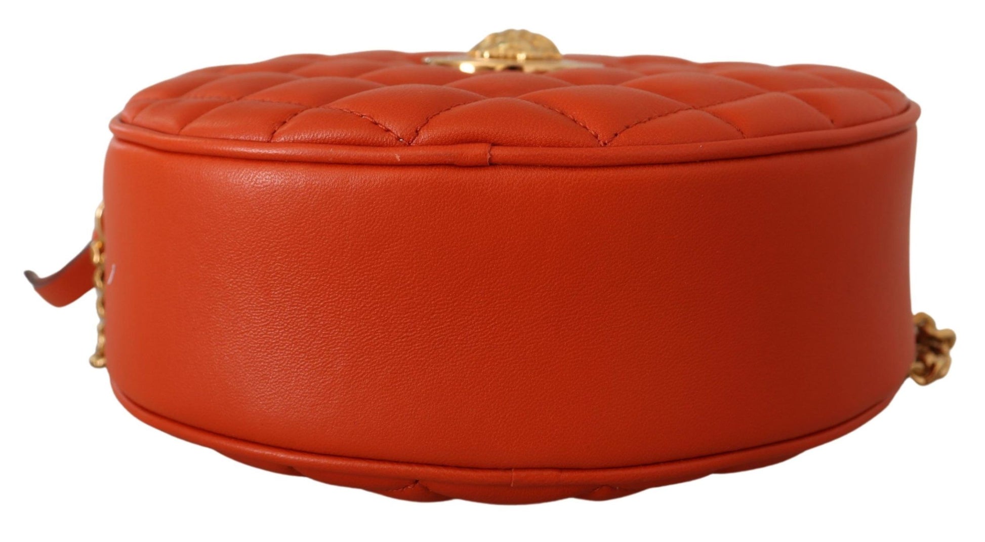 Versace Elegant Round Nappa Leather Crossbody Bag - Ora And Co.