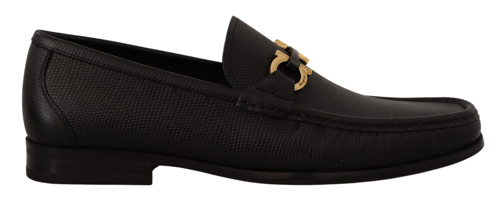 Salvatore Ferragamo Elegant Black Calf Leather Loafers - Ora And Co.