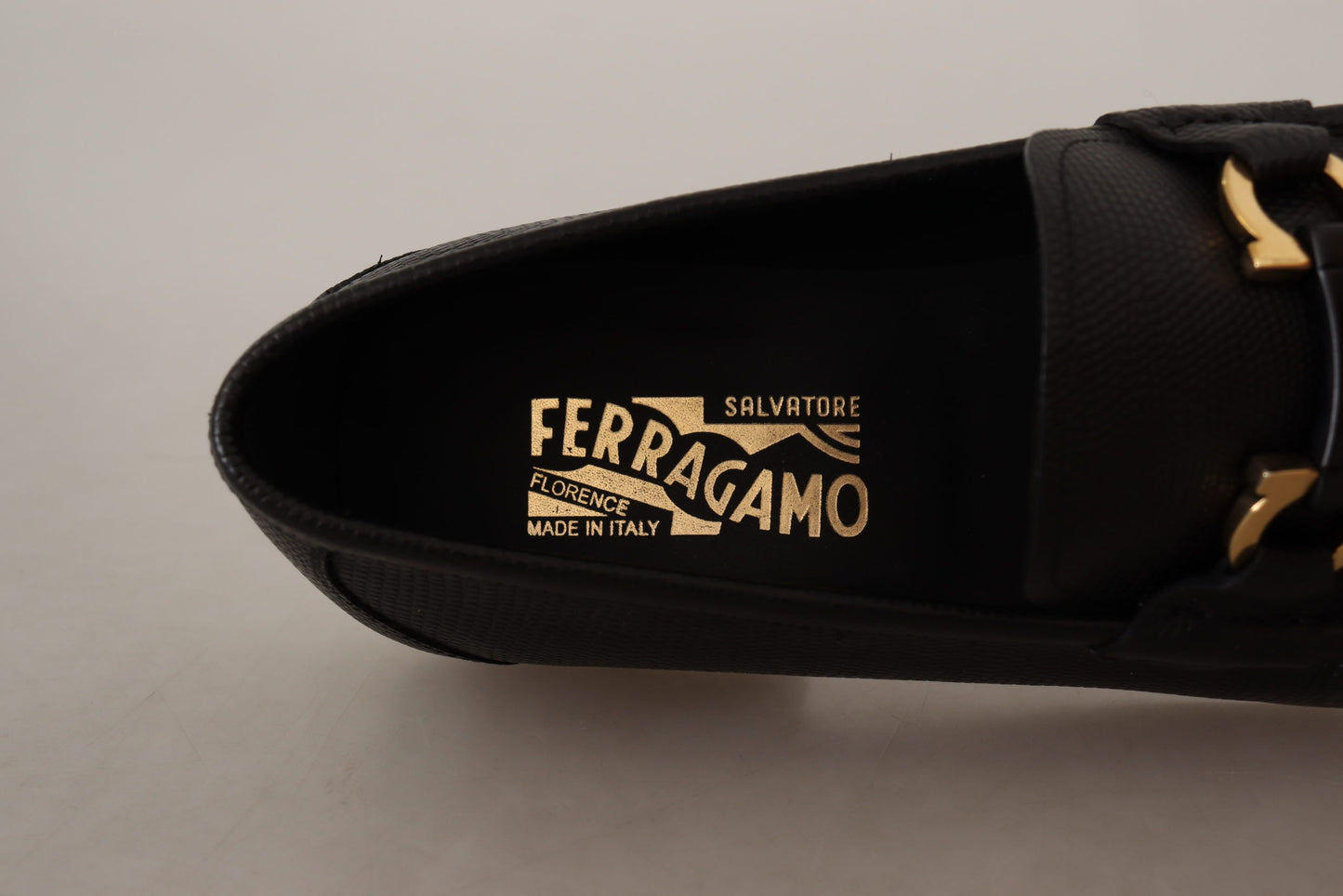 Salvatore Ferragamo Elegant Black Calf Leather Loafers - Ora And Co.