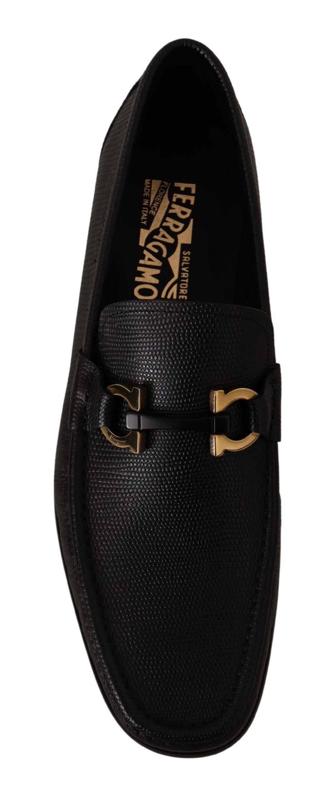 Salvatore Ferragamo Elegant Black Calf Leather Loafers - Ora And Co.