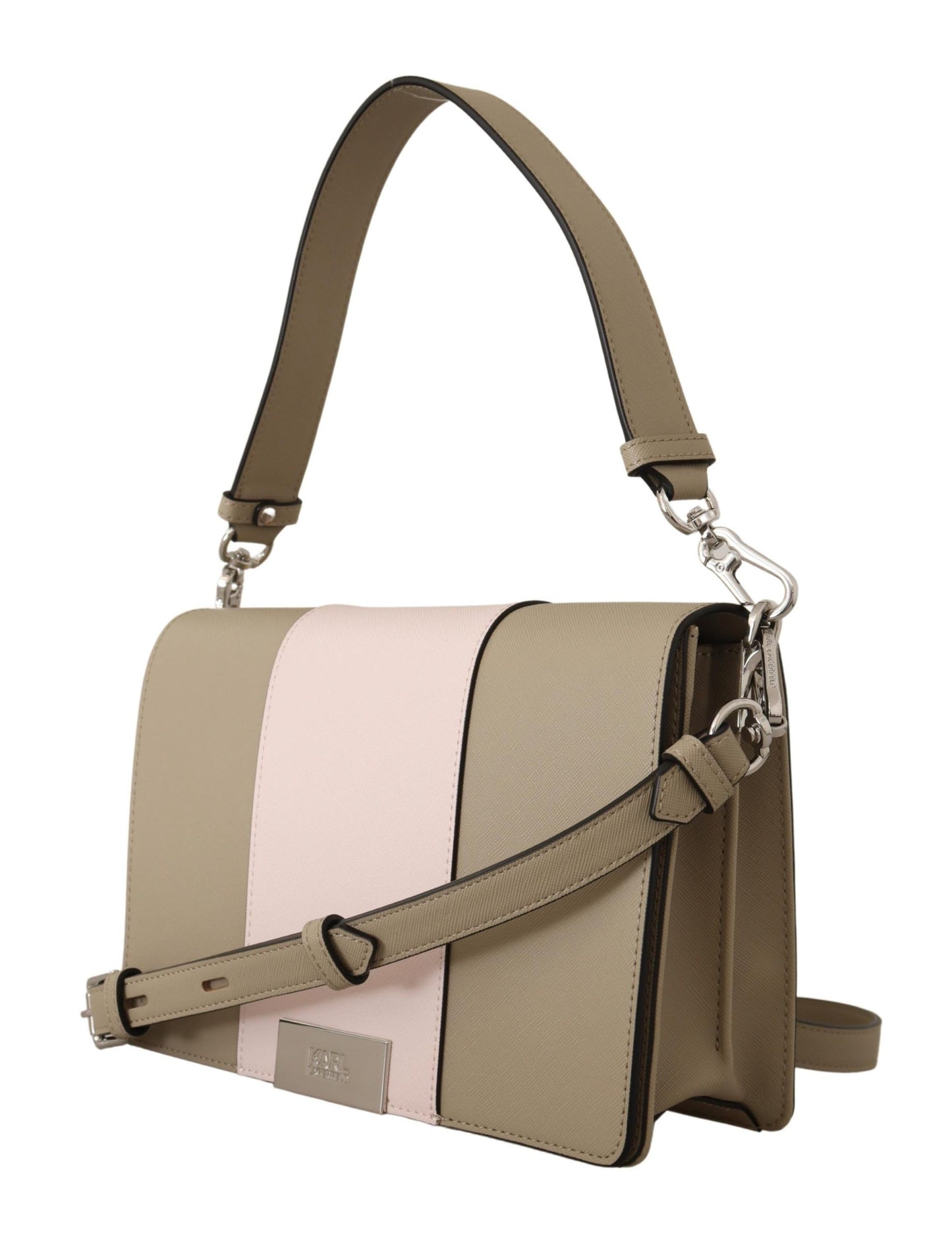 Karl Lagerfeld Chic Sage Shoulder Bag with Dual Straps - Ora And Co.