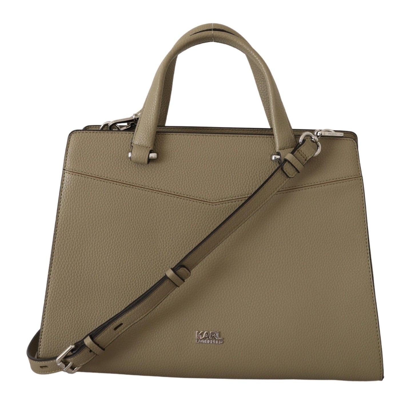 Karl Lagerfeld Enchanting Sage Green Leather Tote - Ora And Co.