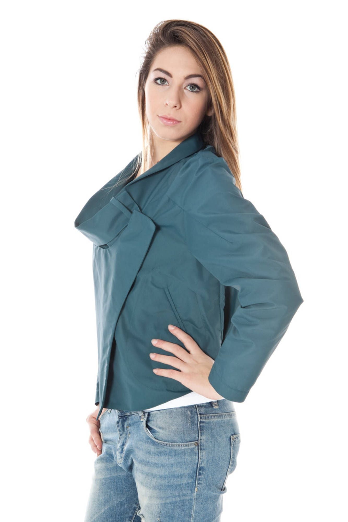 Calvin Klein Green Polyamide Women Jacket - Ora And Co.