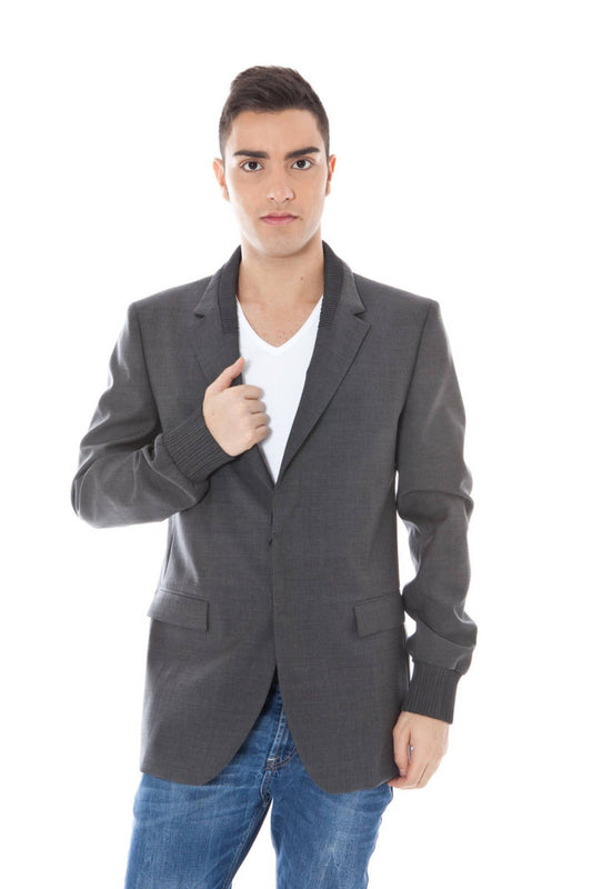 Calvin Klein Gray Wool Men Jacket - Ora And Co.