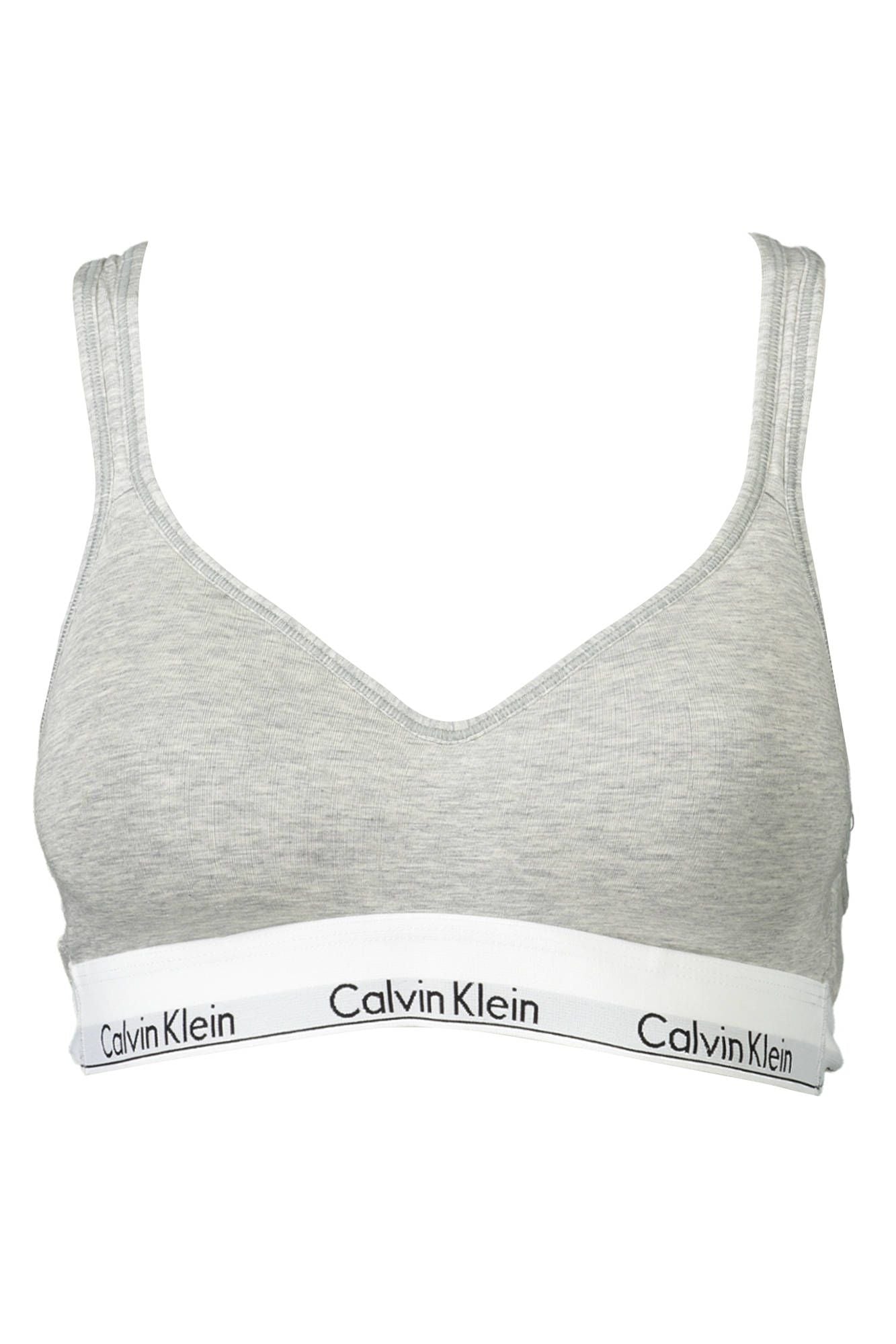 Calvin Klein Gray Cotton Women Bralette - Ora And Co.