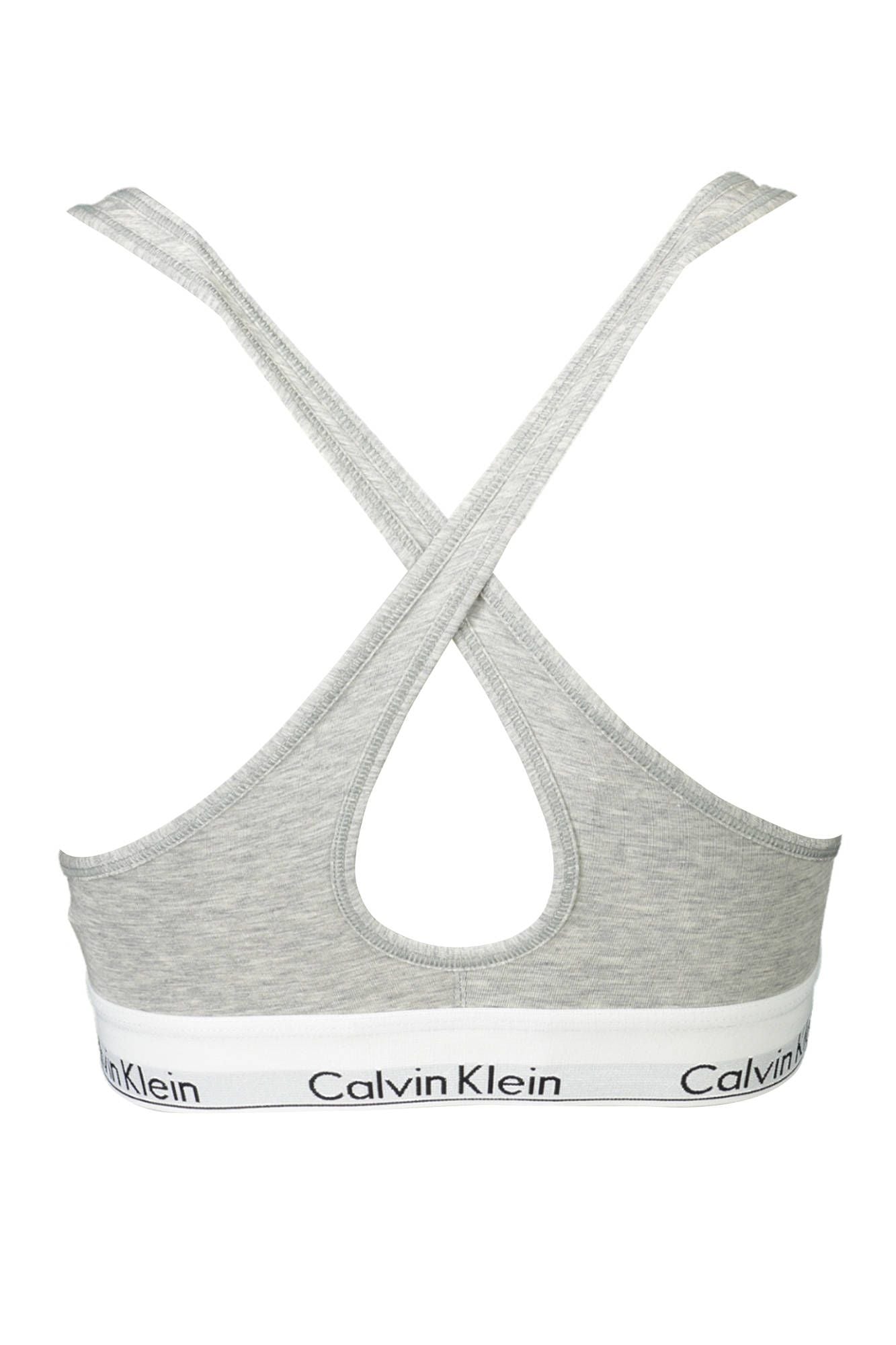 Calvin Klein Gray Cotton Women Bralette - Ora And Co.