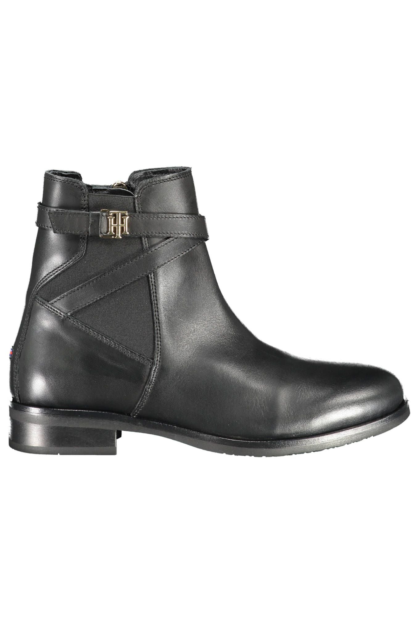 Tommy Hilfiger Black Leather Women Boot - Ora And Co.