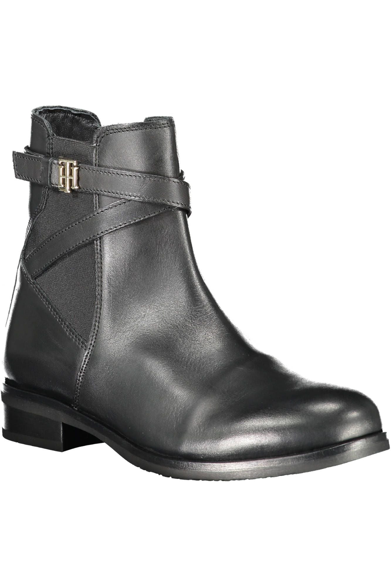 Tommy Hilfiger Black Leather Women Boot - Ora And Co.