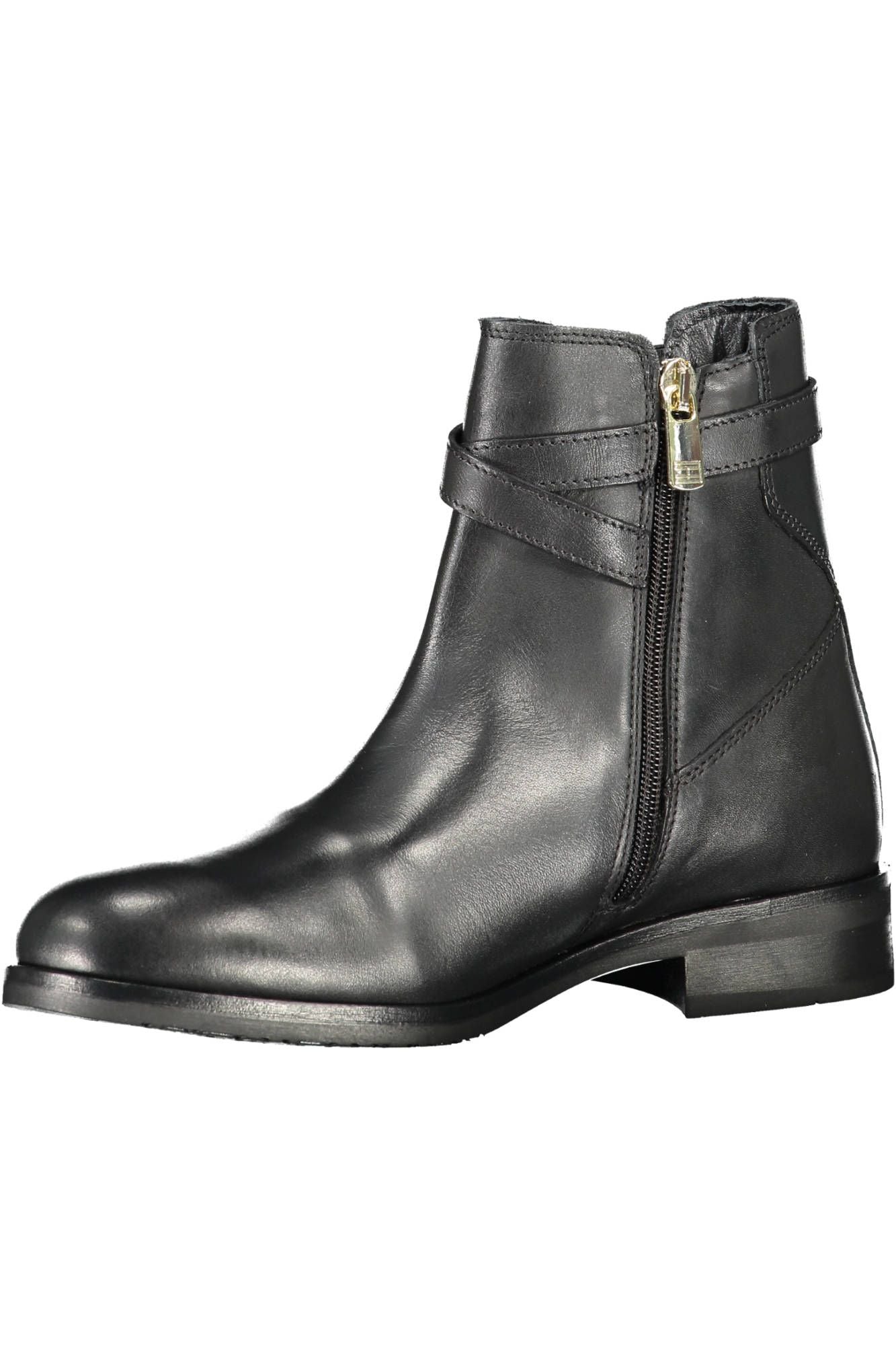 Tommy Hilfiger Black Leather Women Boot - Ora And Co.