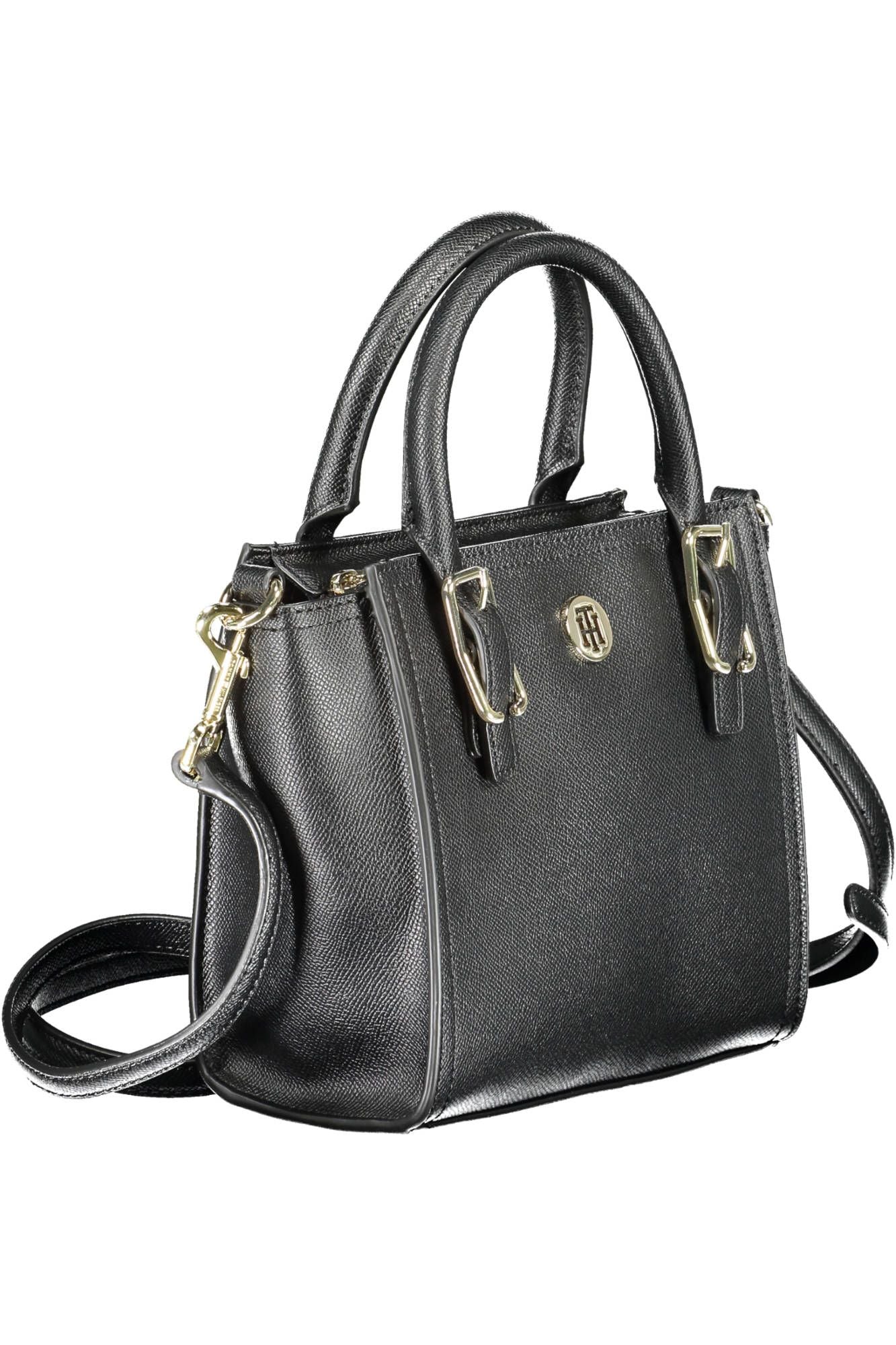 Tommy Hilfiger Black Polyethylene Women Handbag - Ora And Co.