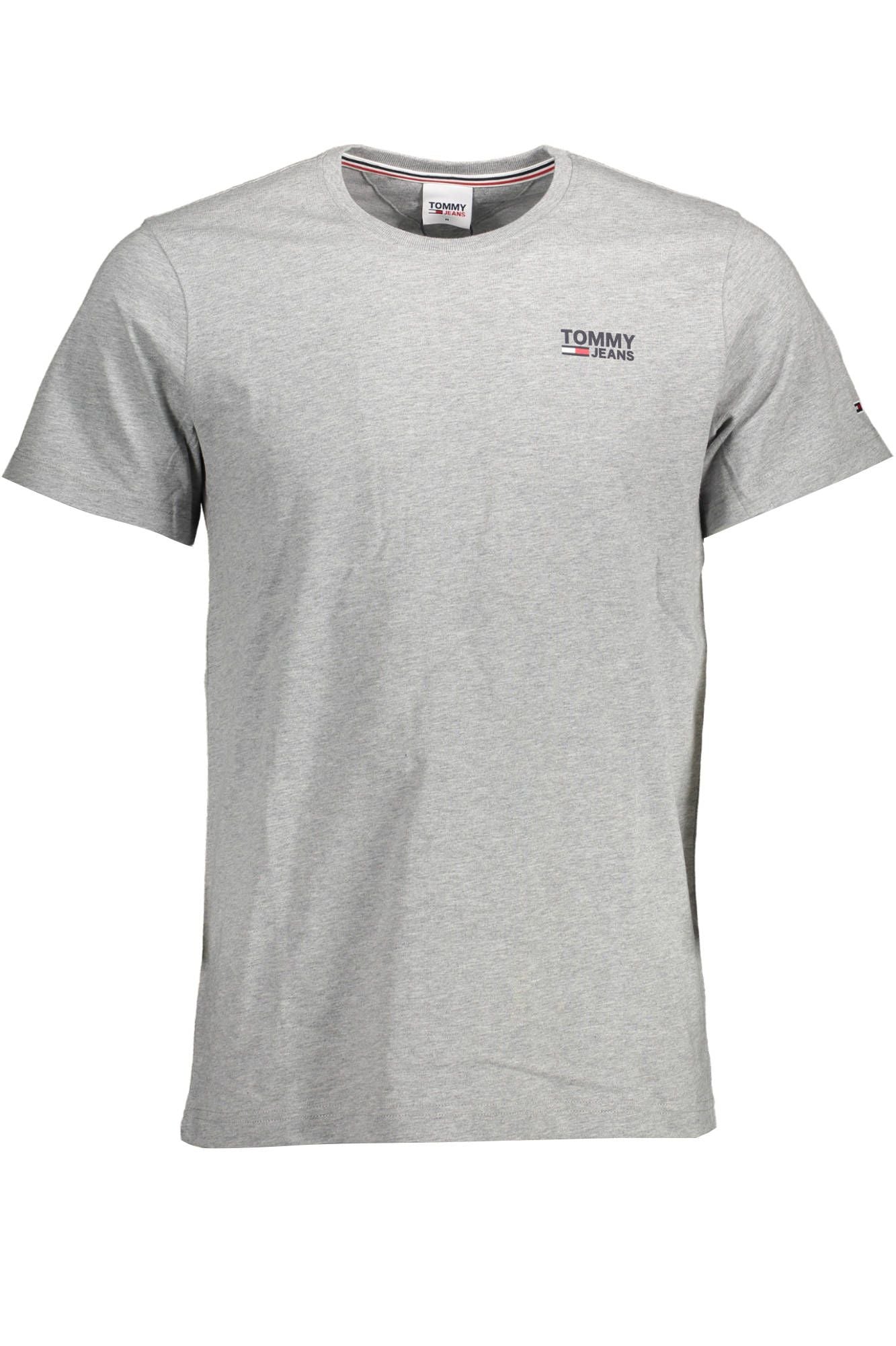 Tommy Hilfiger Gray Cotton Men T-Shirt - Ora And Co.