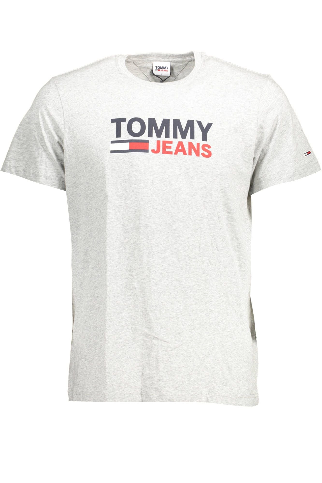 Tommy Hilfiger Gray Cotton Men T-Shirt - Ora And Co.