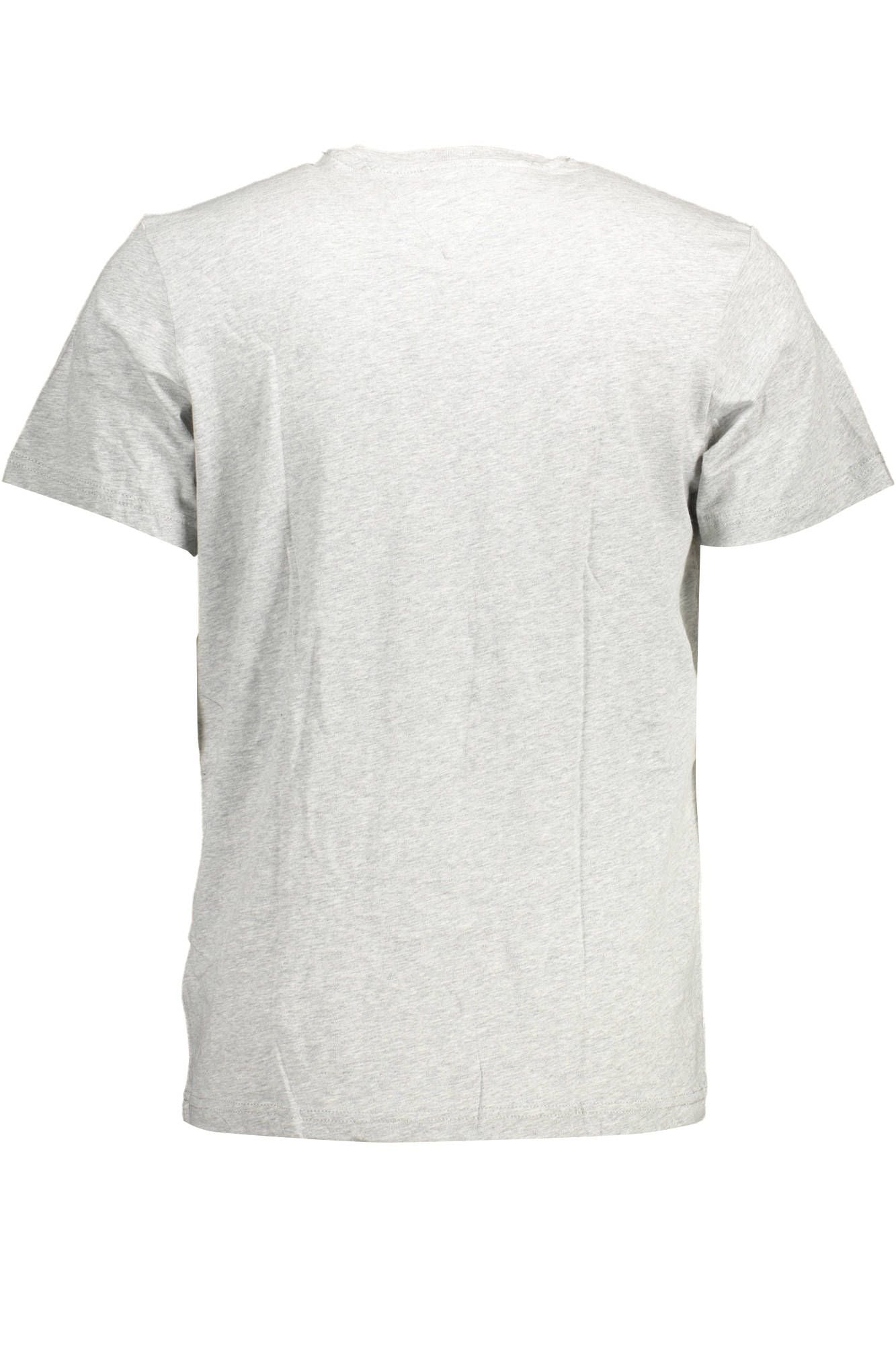 Tommy Hilfiger Gray Cotton Men T-Shirt - Ora And Co.