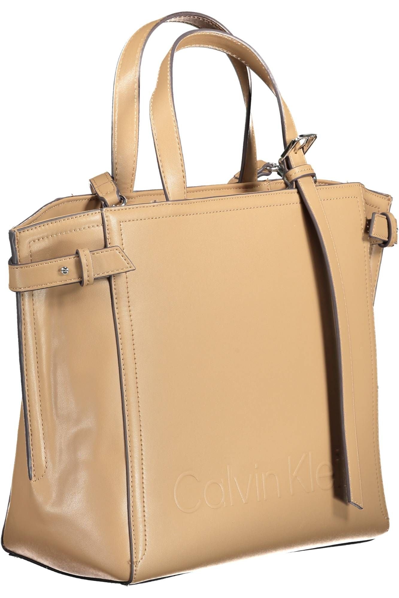 Calvin Klein Brown Polyester Women Handbag - Ora And Co.