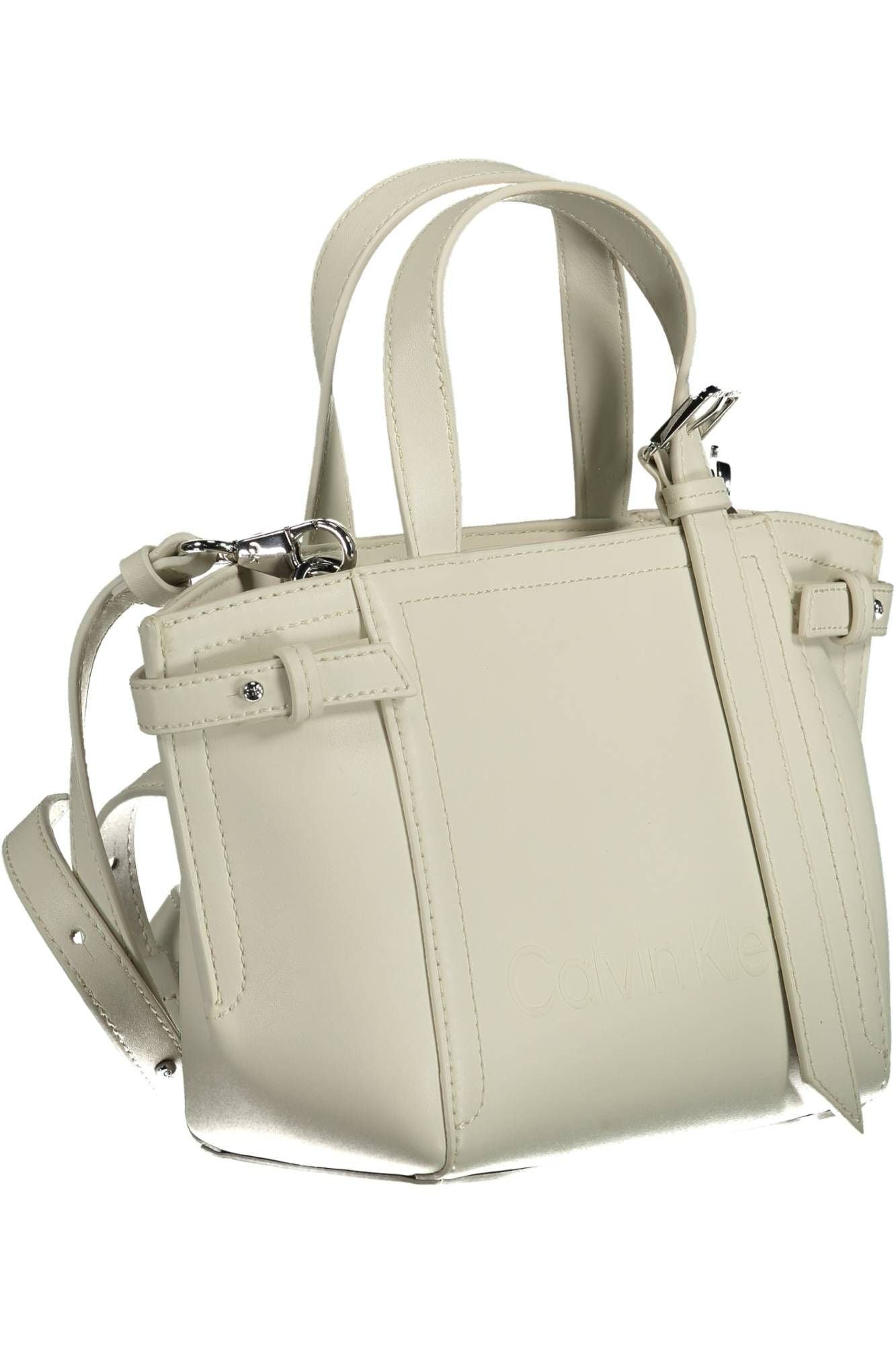 Calvin Klein White Polyester Women Handbag - Ora And Co.