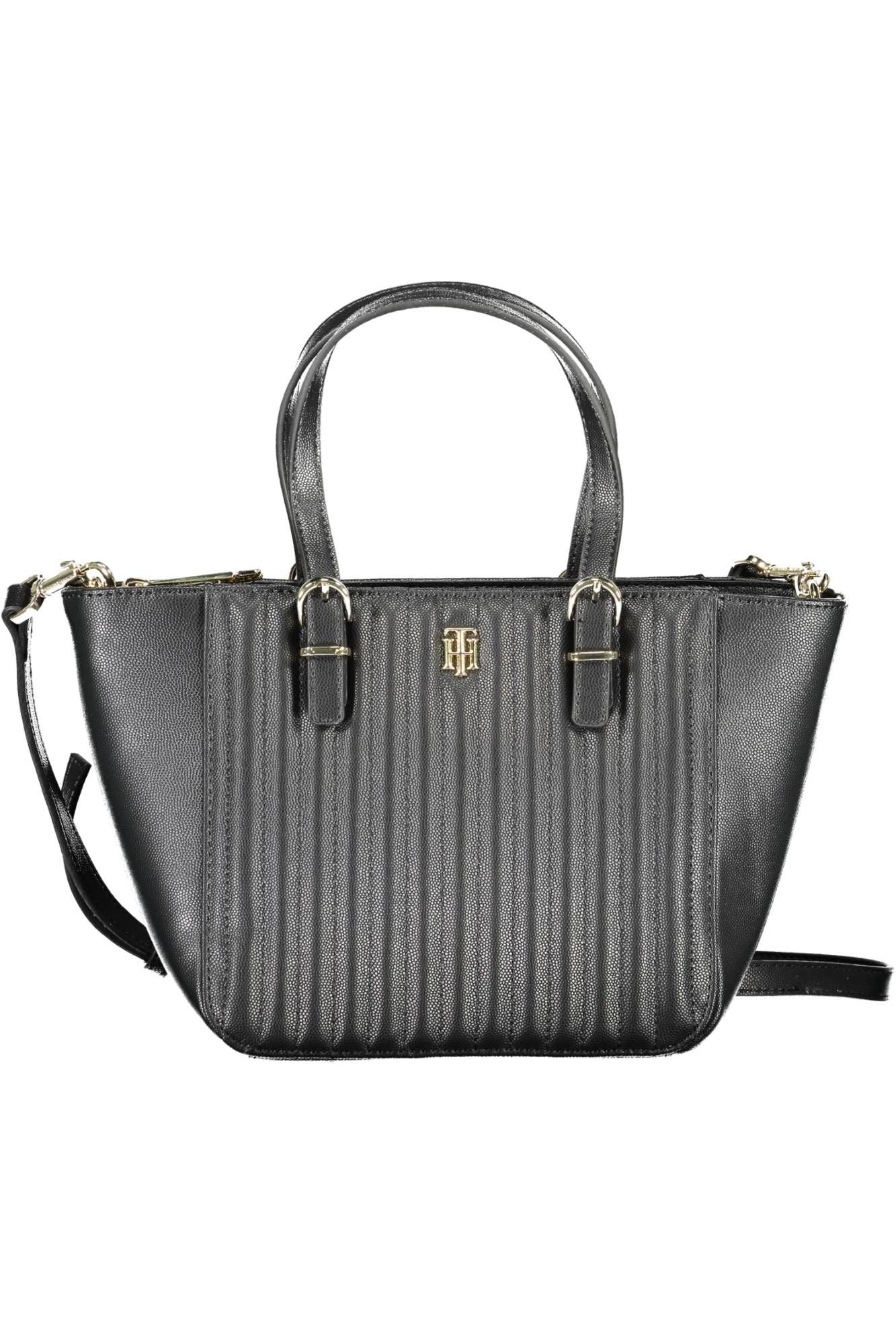 Tommy Hilfiger Black Polyethylene Women Handbag - Ora And Co.