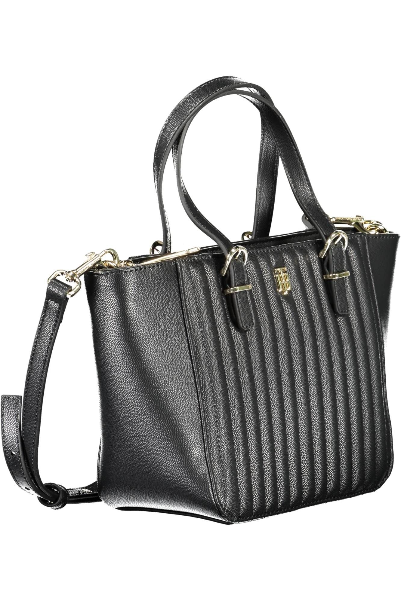 Tommy Hilfiger Black Polyethylene Women Handbag - Ora And Co.