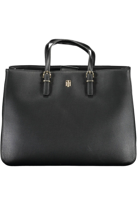 Tommy Hilfiger Black Polyethylene Women Handbag - Ora And Co.