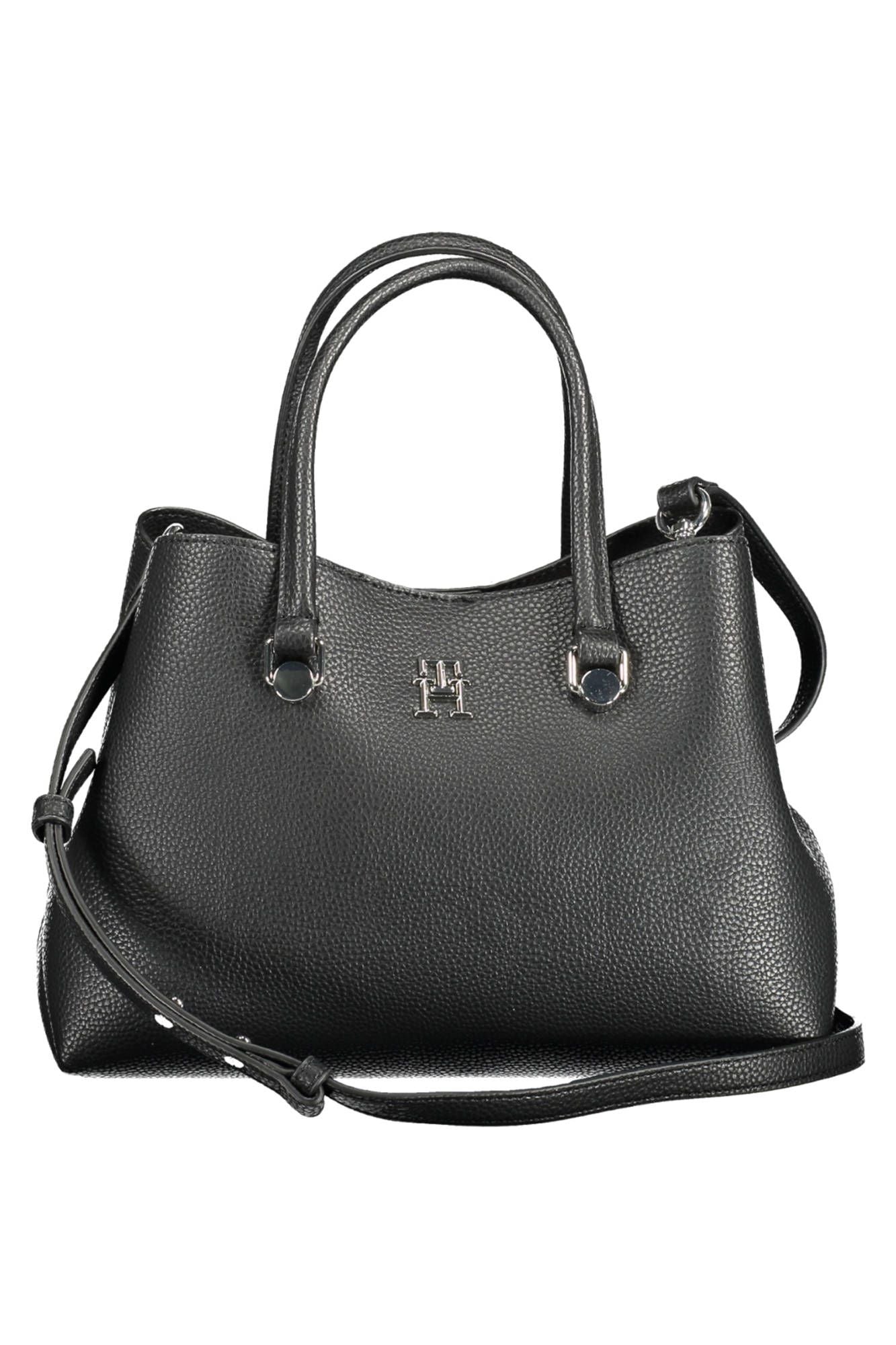 Tommy Hilfiger Black Polyester Women Handbag - Ora And Co.