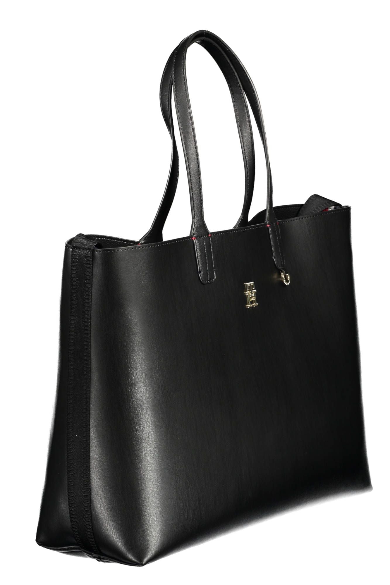 Tommy Hilfiger Black Polyethylene Women Handbag - Ora And Co.