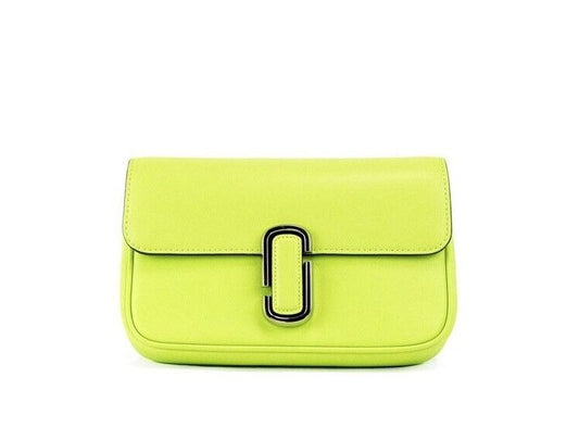 Marc Jacobs The J Marc Green Glow Smooth Leather Shoulder Crossbody Handbag - Ora And Co.