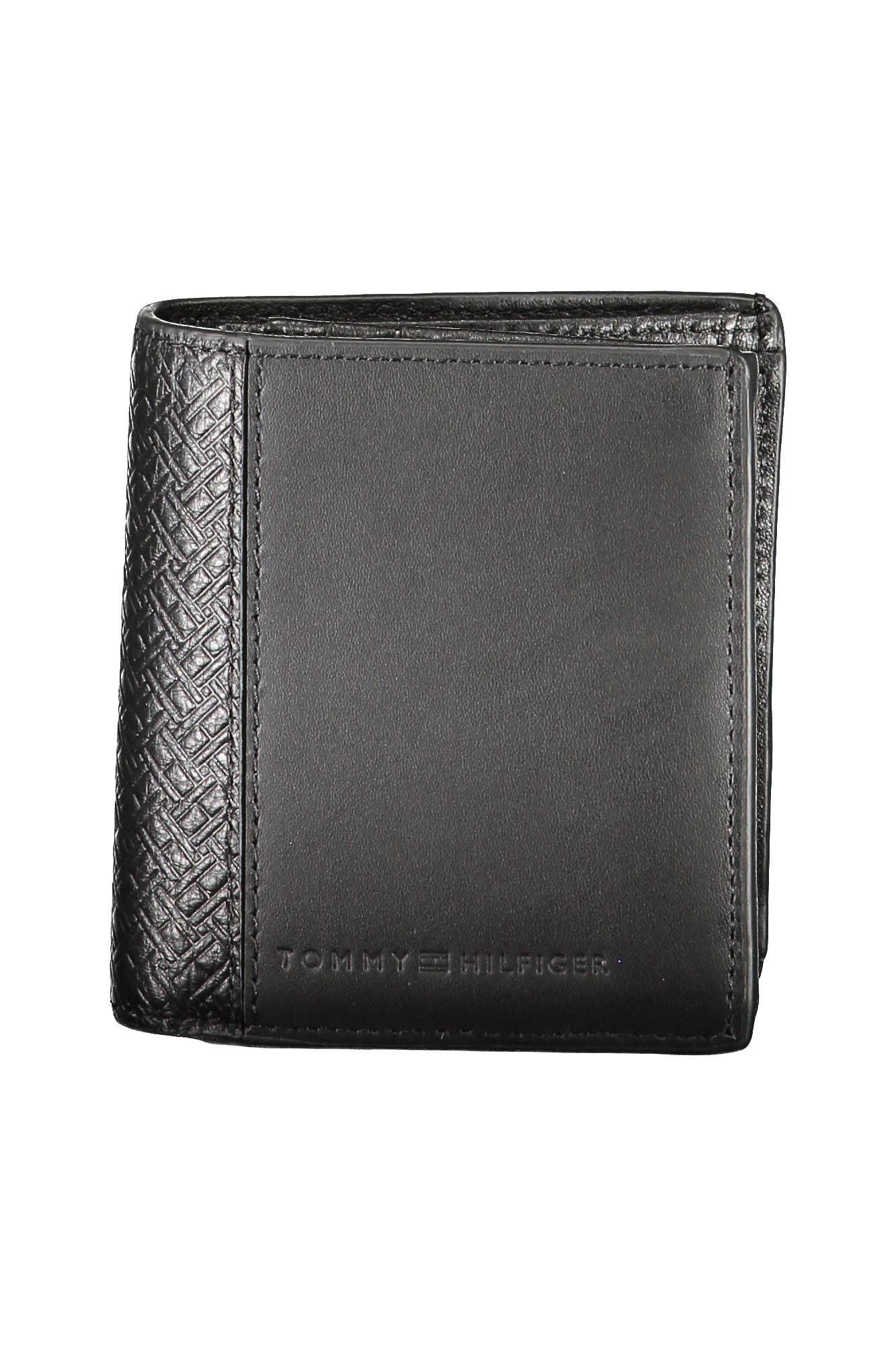 Tommy Hilfiger Black Leather Men Wallet - Ora And Co.