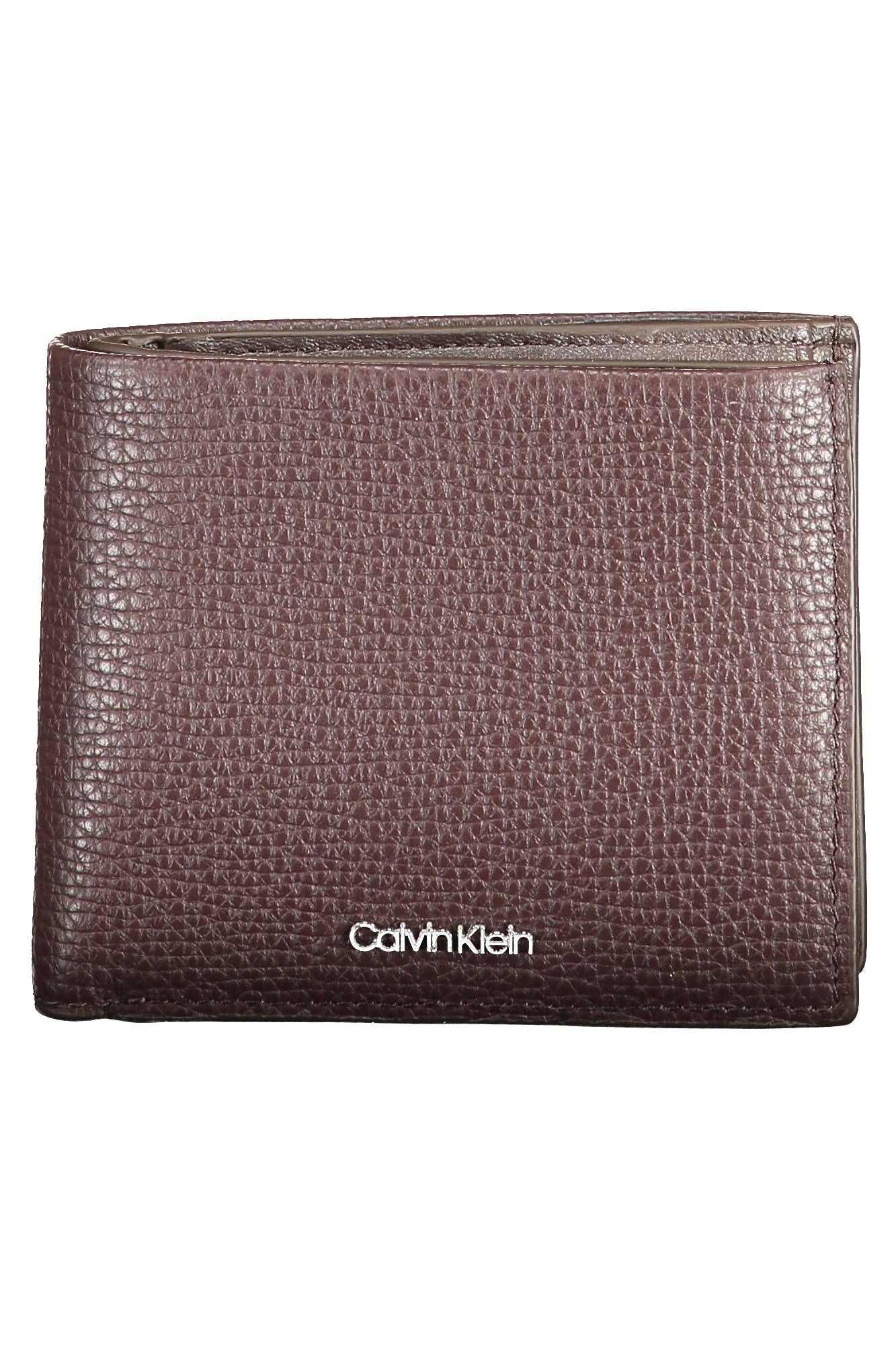 Calvin Klein Brown Leather Men Wallet - Ora And Co.