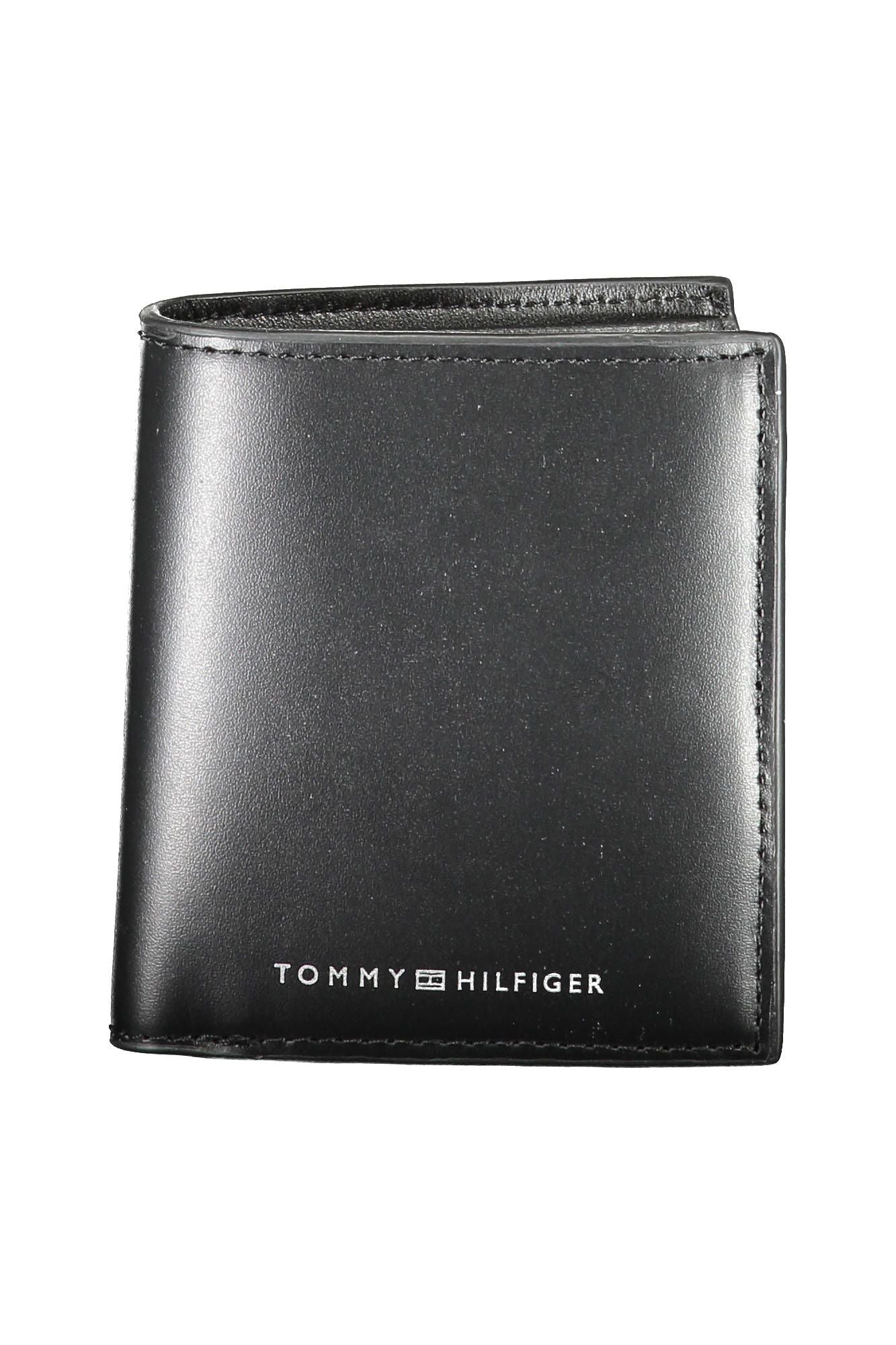 Tommy Hilfiger Black Leather Men Wallet - Ora And Co.