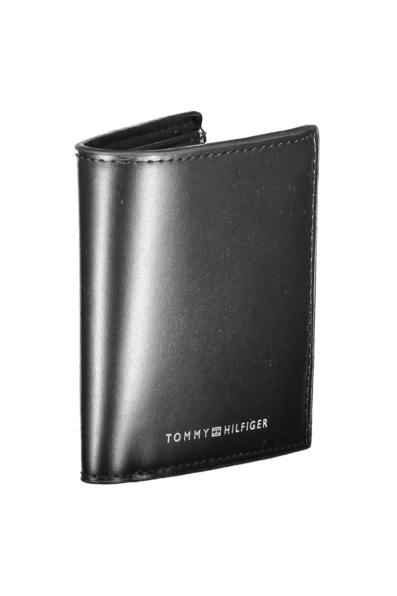 Tommy Hilfiger Black Leather Men Wallet - Ora And Co.