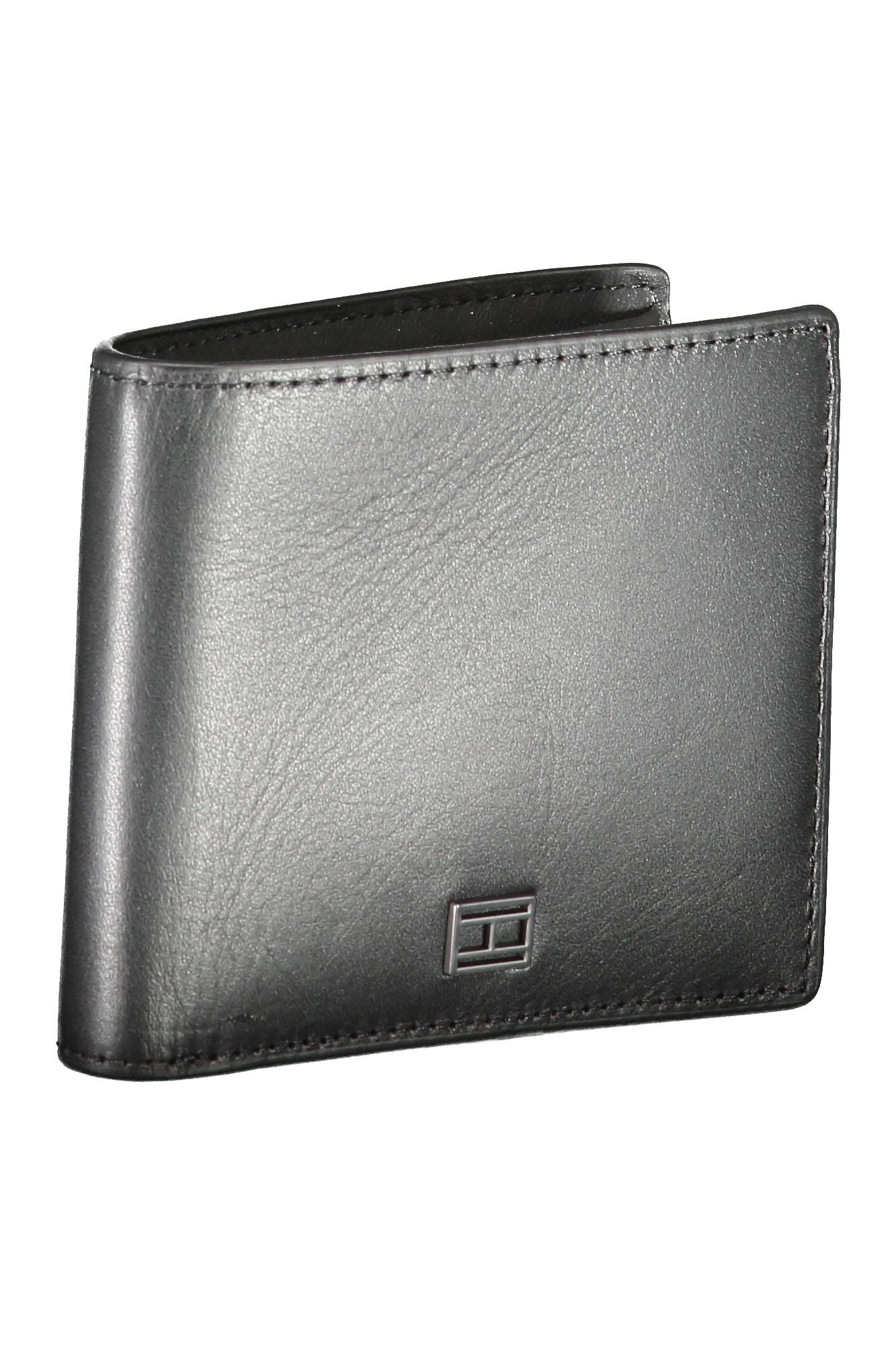 Tommy Hilfiger Black Leather Men Wallet - Ora And Co.