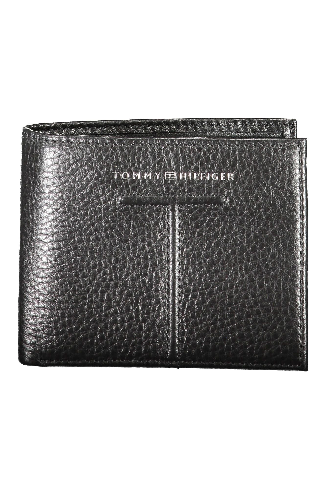 Tommy Hilfiger Black Leather Men Wallet - Ora And Co.