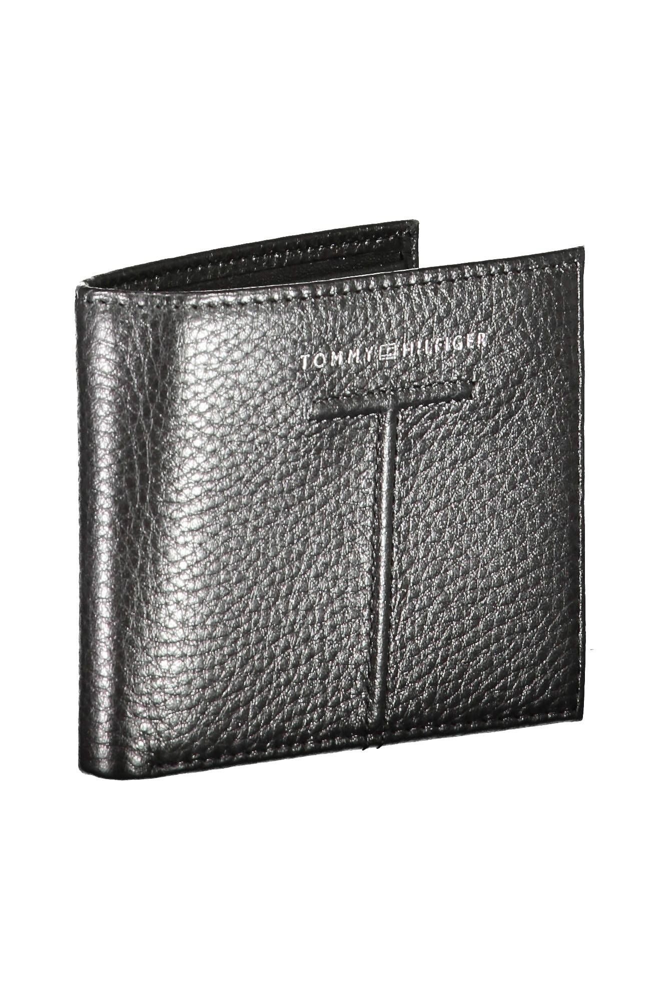 Tommy Hilfiger Black Leather Men Wallet - Ora And Co.