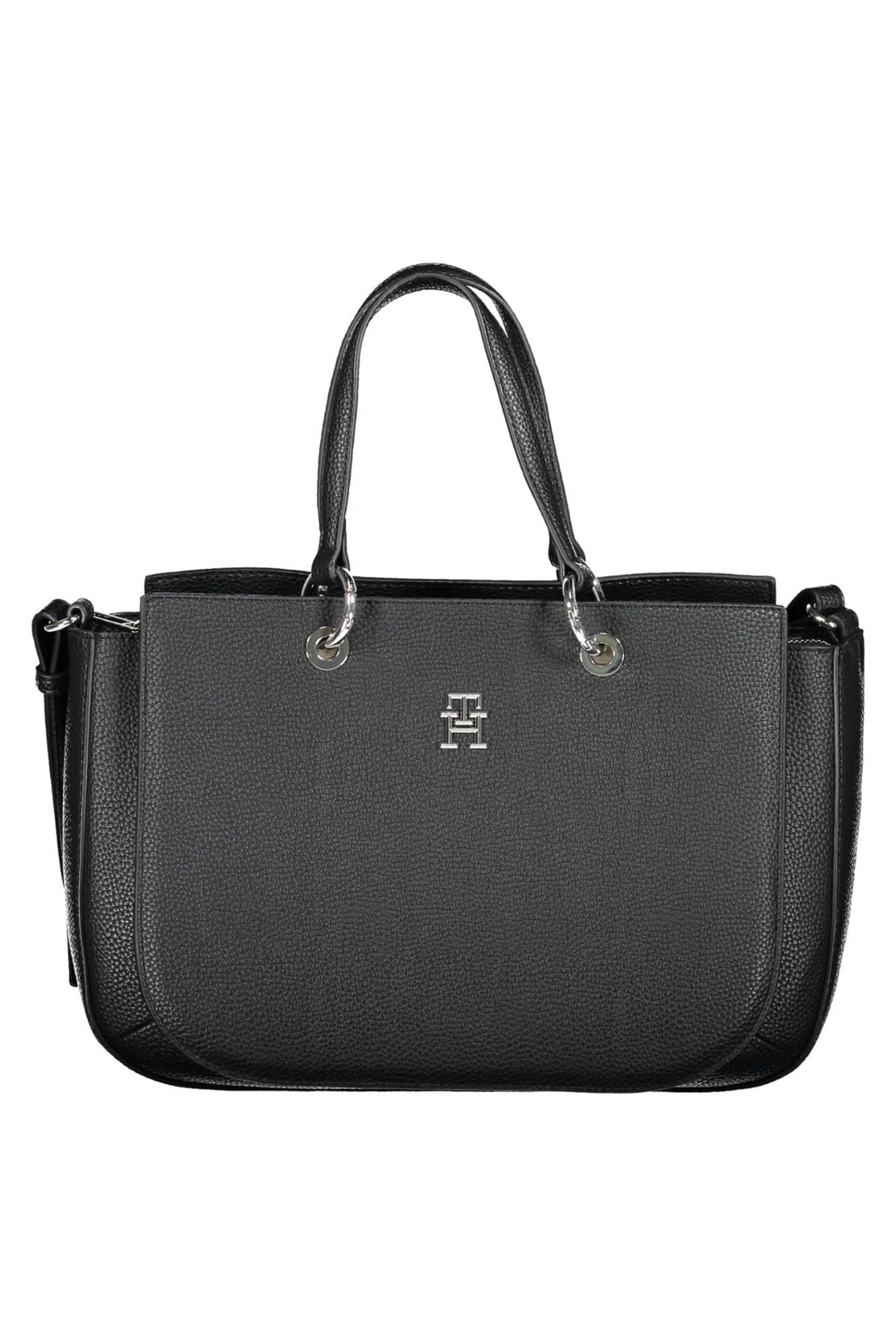 Tommy Hilfiger Black Polyethylene Women Handbag - Ora And Co.