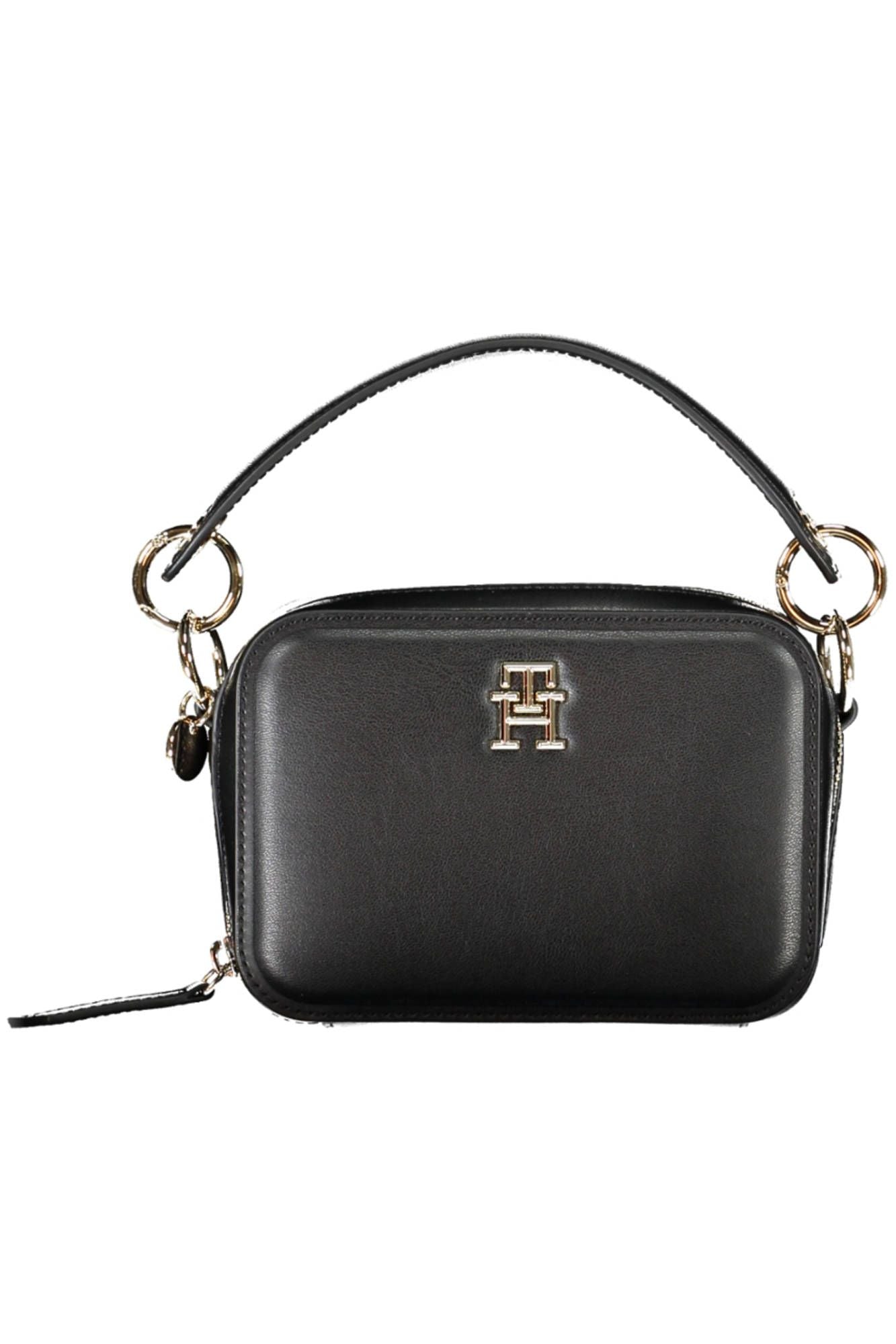 Tommy Hilfiger Black Polyethylene Women Handbag - Ora And Co.