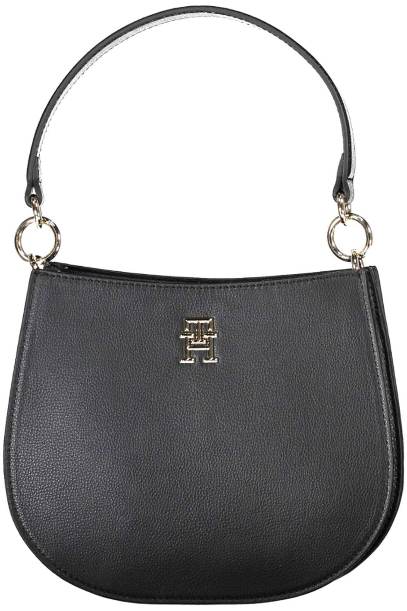 Tommy Hilfiger Black Polyester Women Handbag - Ora And Co.