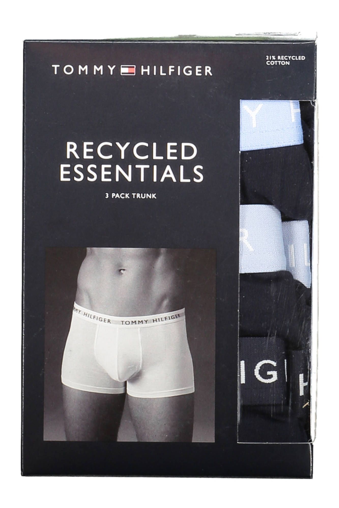 Tommy Hilfiger Black Cotton Men Trunk - Ora And Co.