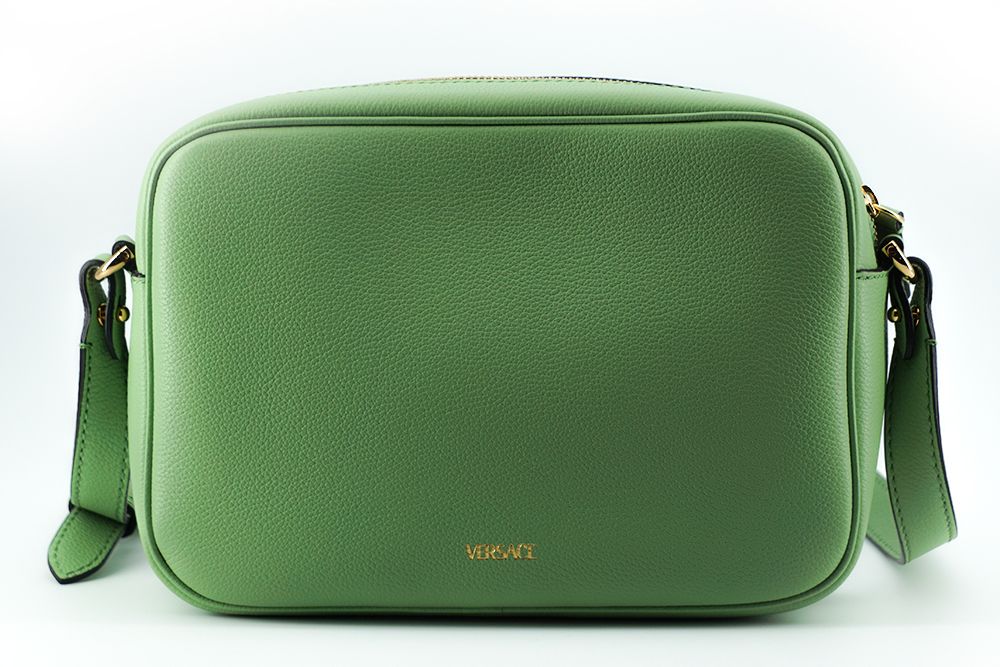 Versace Elegant Mint Green Leather Camera Case Bag - Ora And Co.