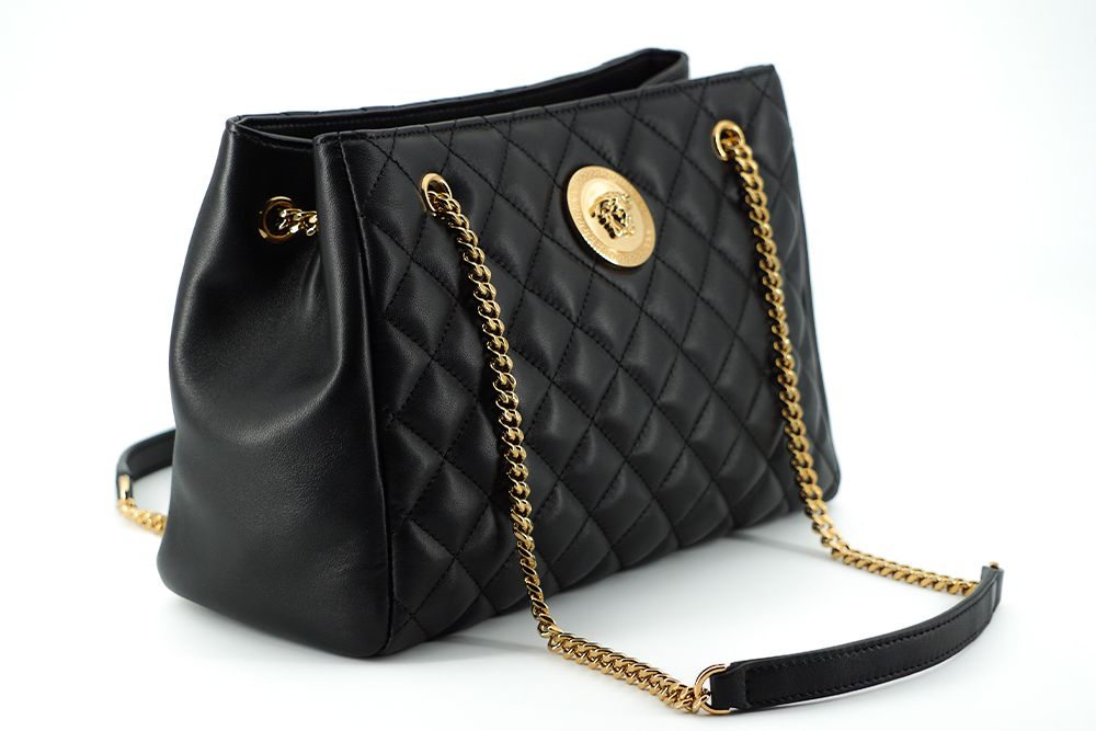 Versace Elegant Quilted Nappa Leather Tote Bag - Ora And Co.