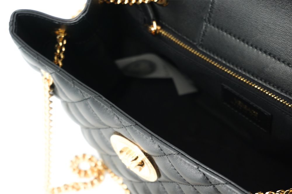 Versace Elegant Quilted Nappa Leather Tote Bag - Ora And Co.