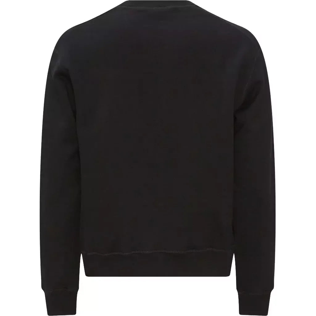 Dsquared² Chic Black Cotton Logo Sweatshirt - Ora And Co.