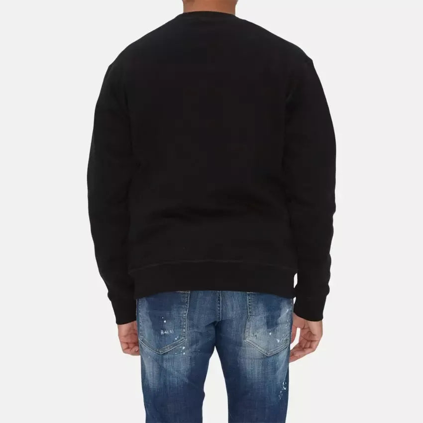 Dsquared² Chic Black Cotton Logo Sweatshirt - Ora And Co.