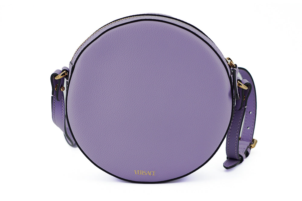 Versace Elegant Purple Round Shoulder Bag - Ora And Co.