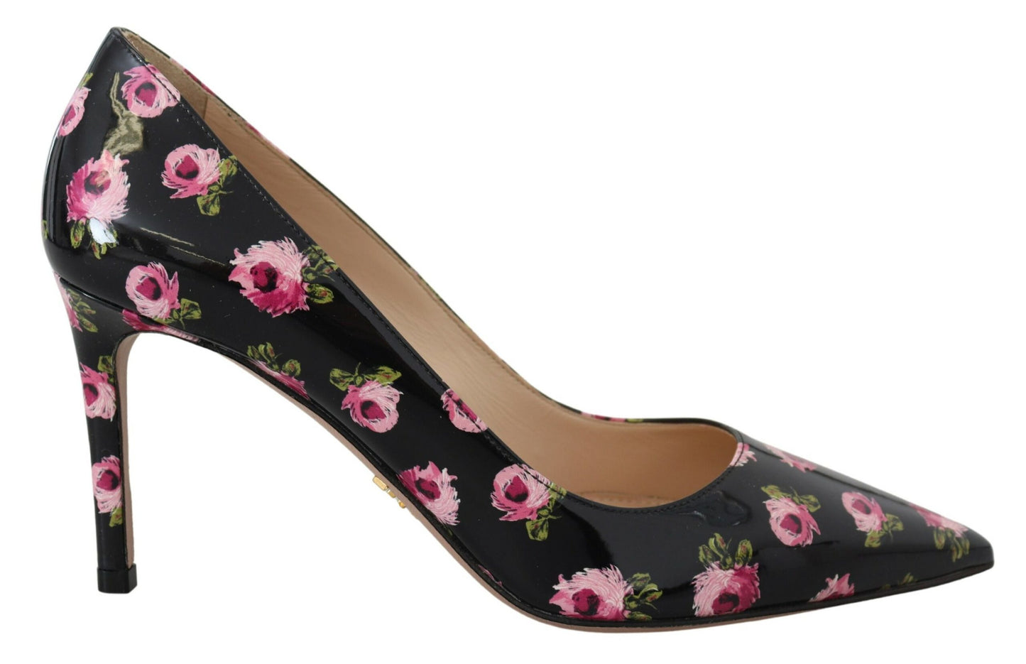 Prada Elegant Floral Print Leather Pumps - Ora And Co.