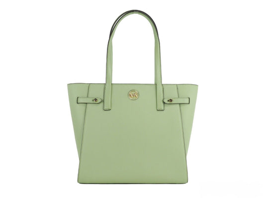 Michael Kors Carmen Large Light Sage Saffiano Leather North South Tote Handbag - Ora And Co.